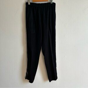 Sandro Sz 4 Black Zip Pull On Tapered Leg Pants